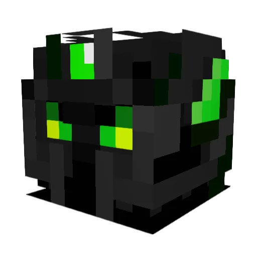 Nua Minecraft avatar head, 3D render