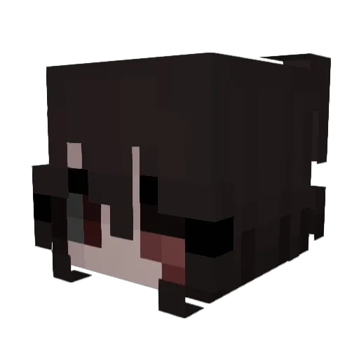 Nuageuse Minecraft avatar head, 3D render