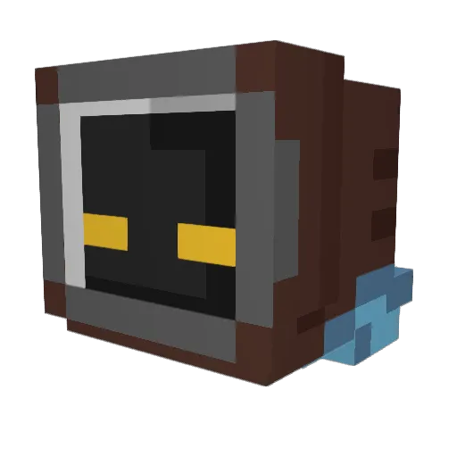 NubBud Minecraft avatar head, 3D render