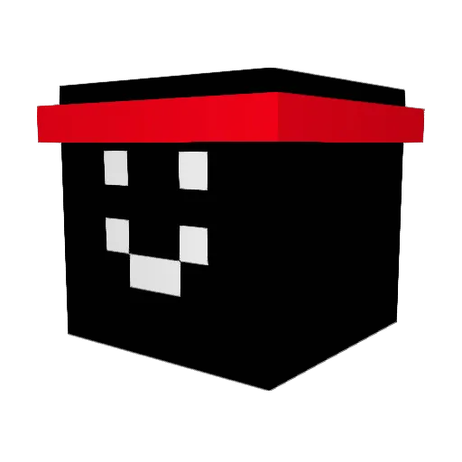 NubDaBub Minecraft avatar head, 3D render