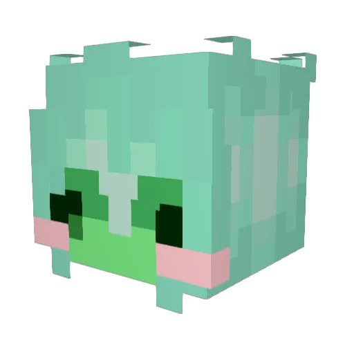 Nubertus Minecraft avatar head, 3D render