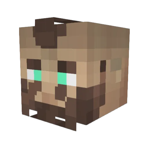 NubesVagus Minecraft avatar head, 3D render