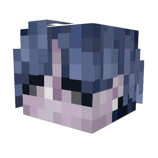 Nubikstrike1 Minecraft avatar head, 3D render