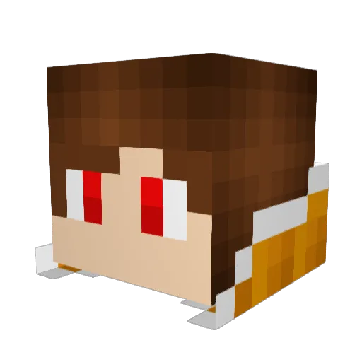 Nubilus32 Minecraft avatar head, 3D render