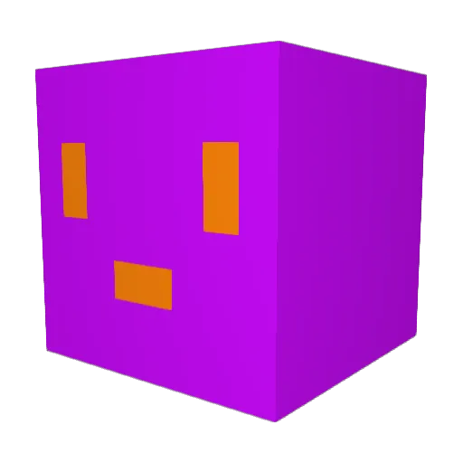 Nubulaa Minecraft avatar head, 3D render