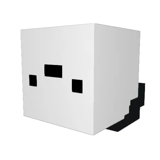 NucHD Minecraft avatar head, 3D render