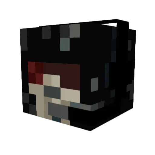 NucciLp Minecraft avatar head, 3D render