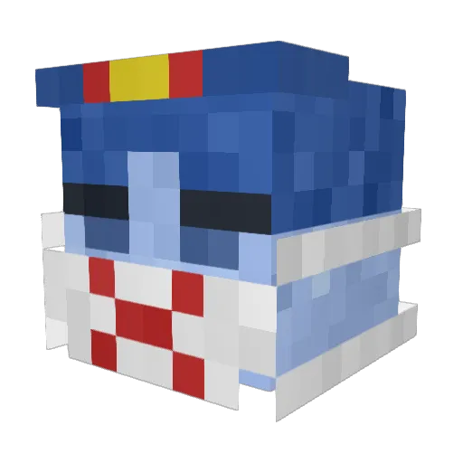 Nucco_C Minecraft avatar head, 3D render
