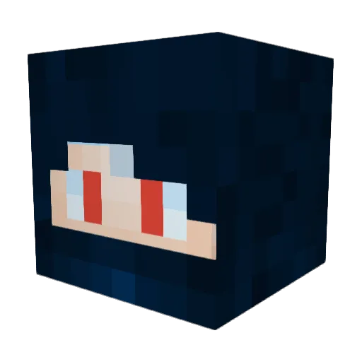 Nuck_VH Minecraft avatar head, 3D render