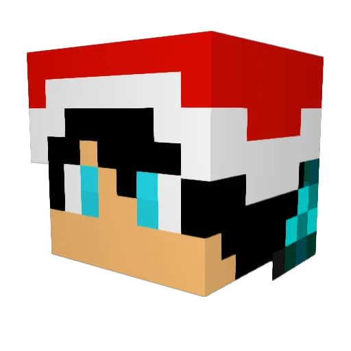 NuclearGrimlock Minecraft avatar head, 3D render