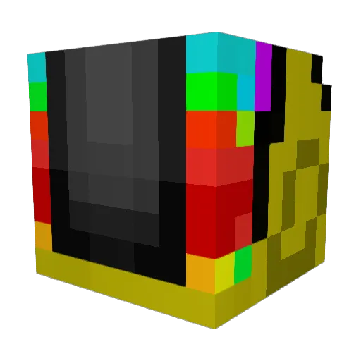 NuclearJaguar Minecraft avatar head, 3D render