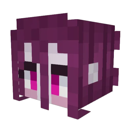 NuclearPlantSeed Minecraft avatar head, 3D render