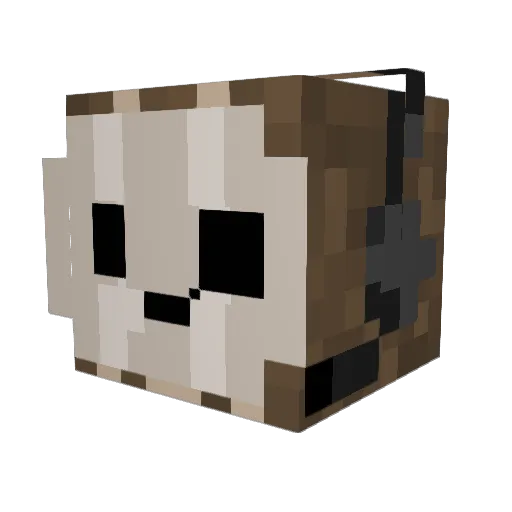 NuclearTactic Minecraft avatar head, 3D render