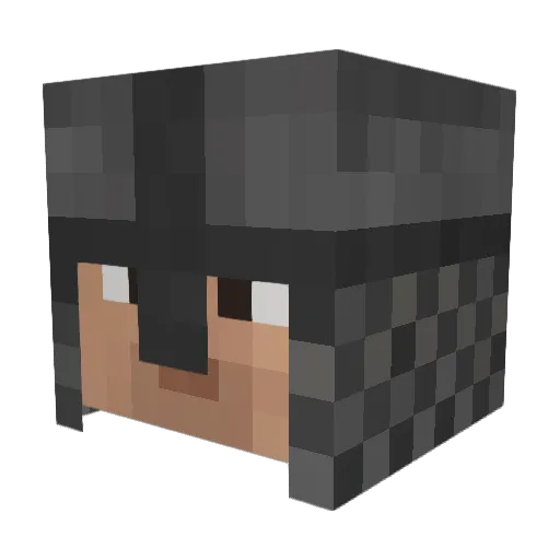 NuclearWaste15 Minecraft avatar head, 3D render