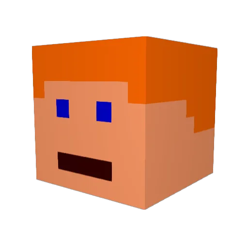 Nucleonn Minecraft avatar head, 3D render