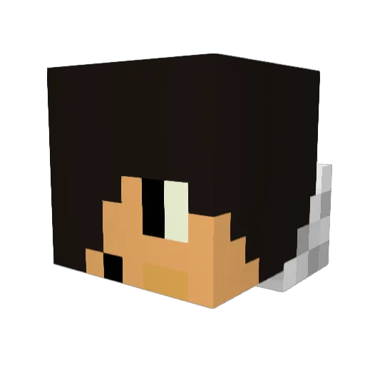 NucularPixel Minecraft avatar head, 3D render
