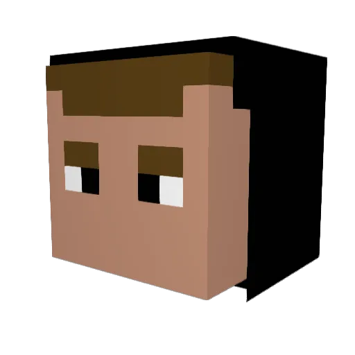 Nudelaug06 Minecraft avatar head, 3D render
