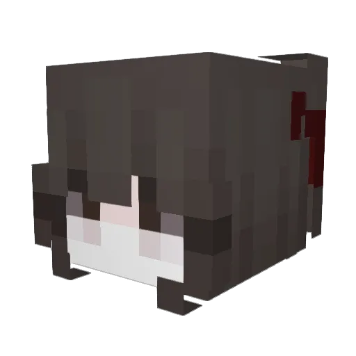 Nudyxd Minecraft avatar head, 3D render