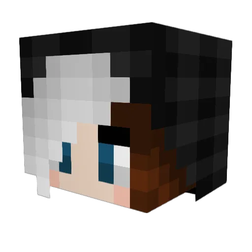 NueVq Minecraft avatar head, 3D render