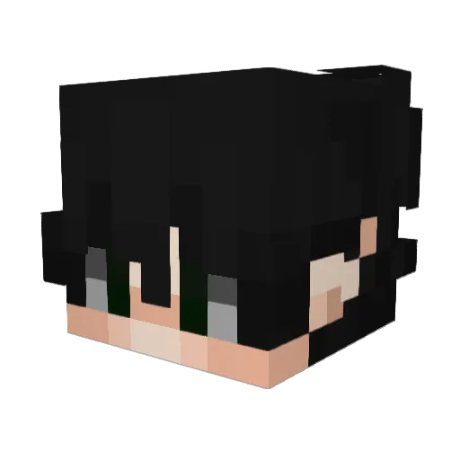 Nue_VT Minecraft avatar head, 3D render