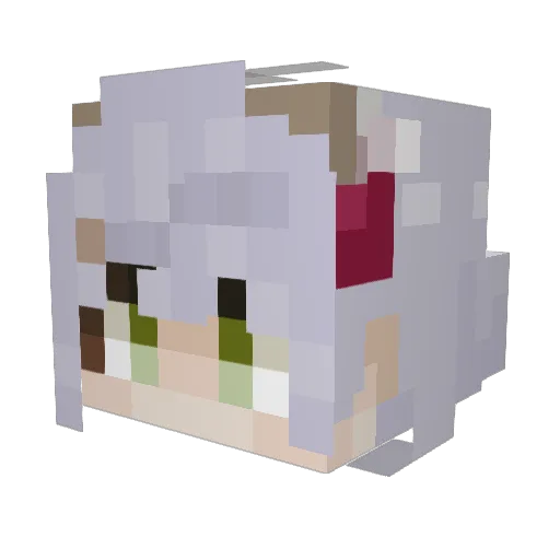 Nuesli11 Minecraft avatar head, 3D render