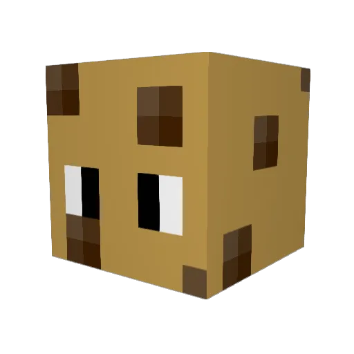Nuetral20 Minecraft avatar head, 3D render