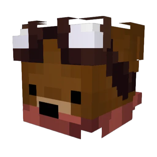 Nueztian Minecraft avatar head, 3D render