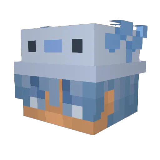 Nufeyz Minecraft avatar head, 3D render