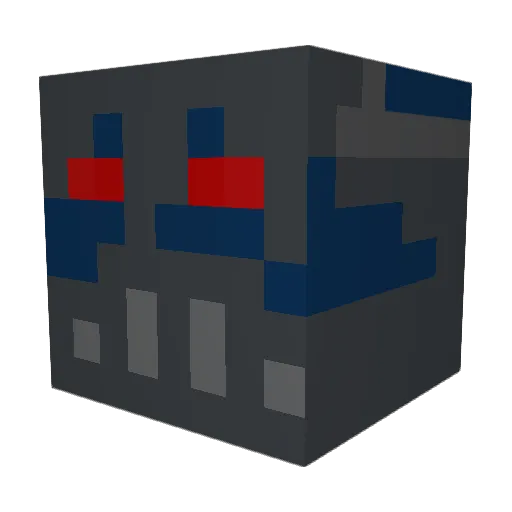 Nufik2021 Minecraft avatar head, 3D render