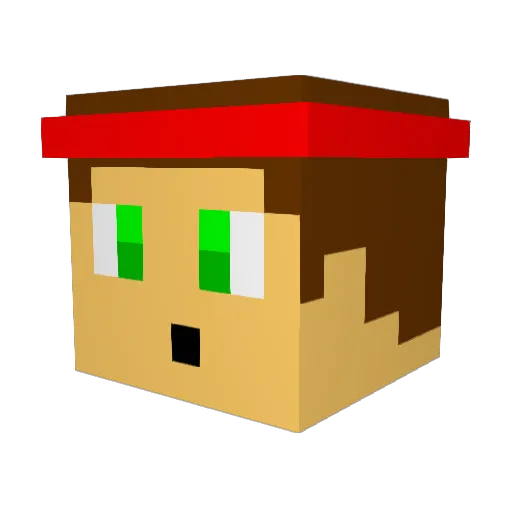 NugBoi_ Minecraft avatar head, 3D render
