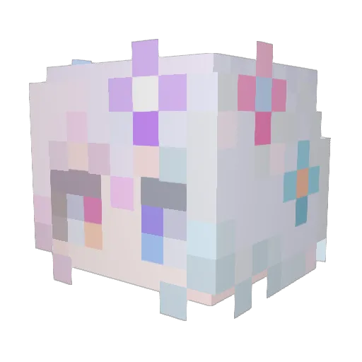 Nugganoth Minecraft avatar head, 3D render