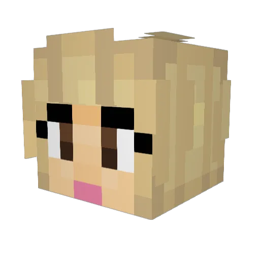 NuggetButt93 Minecraft avatar head, 3D render