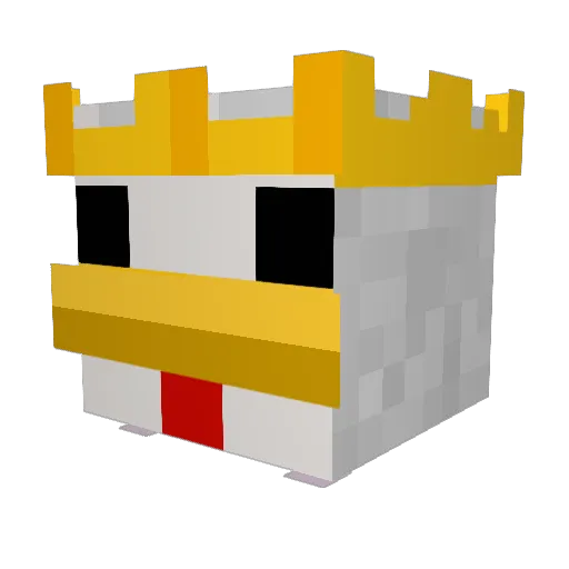 NuggetL0rd Minecraft avatar head, 3D render