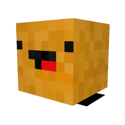 NuggetP Minecraft avatar head, 3D render