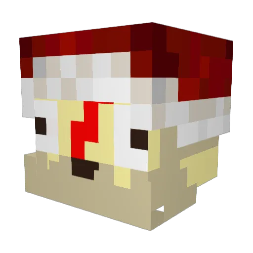 NuggetReyiz Minecraft avatar head, 3D render