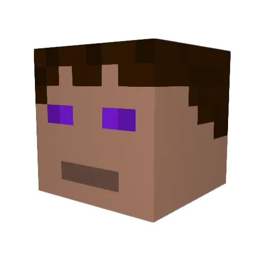 NuggetofGold Minecraft avatar head, 3D render