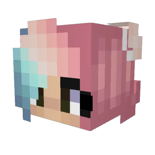 Nuggetz_exe Minecraft avatar head, 3D render