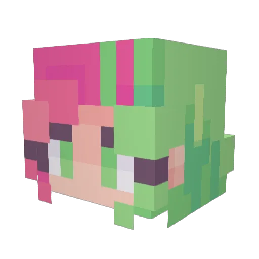 Nuggetzz99 Minecraft avatar head, 3D render