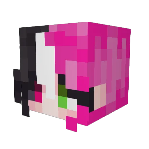 Nuggi_SkyriGhost Minecraft avatar head, 3D render