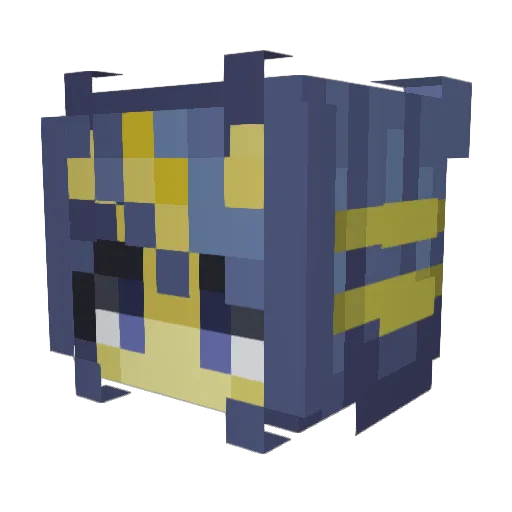 NuggiesYo Minecraft avatar head, 3D render