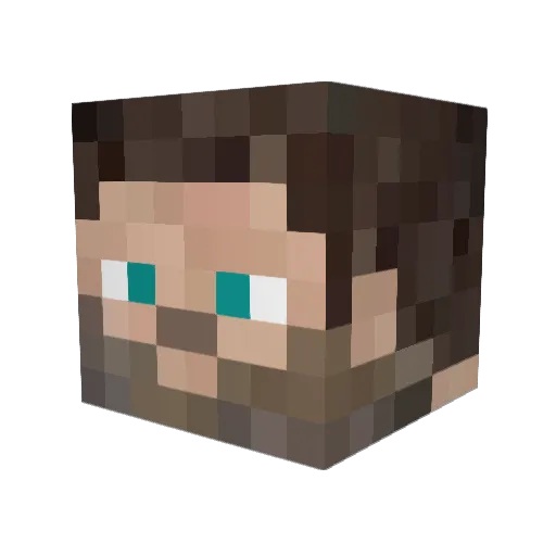 Nuggs Minecraft avatar head, 3D render