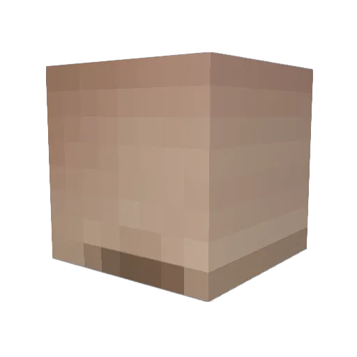 Nugler Minecraft avatar head, 3D render