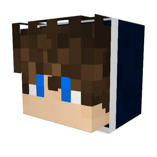 Nugra21 Minecraft avatar head, 3D render