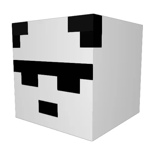 Nugy21 Minecraft avatar head, 3D render