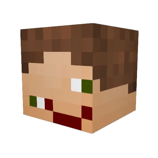 Nuh Minecraft avatar head, 3D render