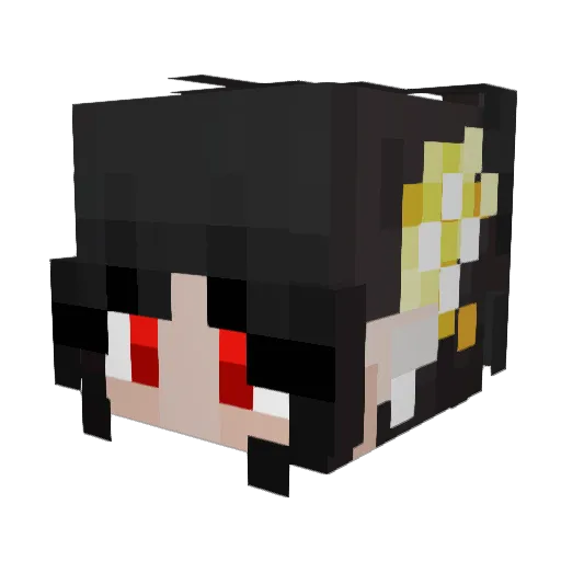Nuis_ance Minecraft avatar head, 3D render