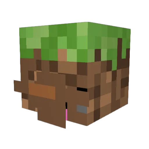 Nuisance69 Minecraft avatar head, 3D render