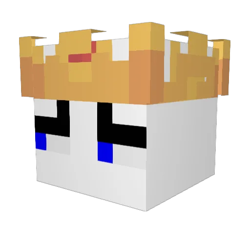 Nuisuli Minecraft avatar head, 3D render