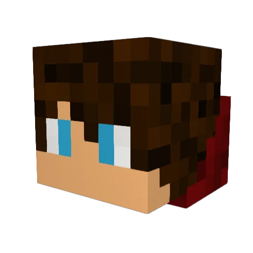 NukaCade Minecraft avatar head, 3D render