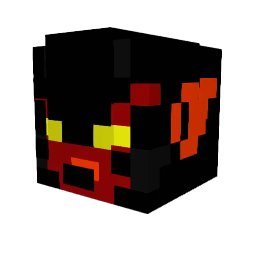 NukaNuk Minecraft avatar head, 3D render